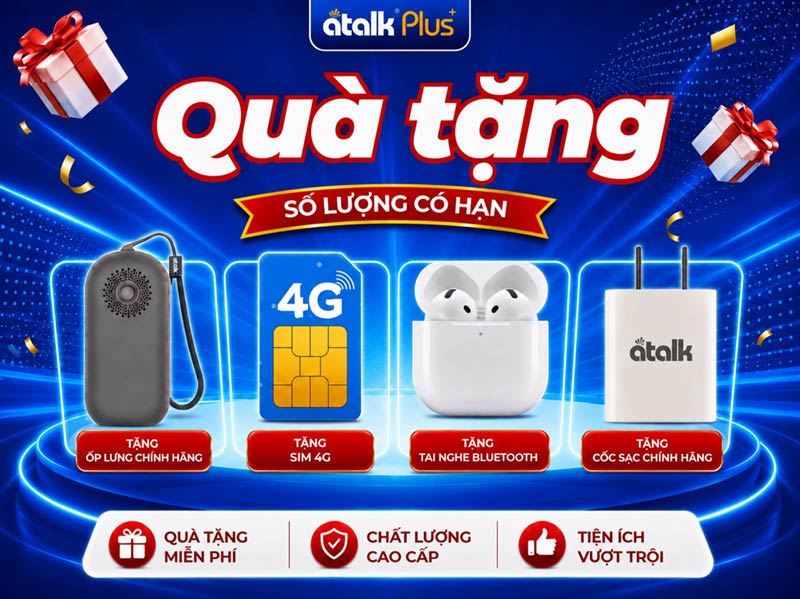 Ảnh Chụp Cận Cảnh Máy Dịch 2 Chiều ATalk Plus+ Ảnh Chụp Cận Cảnh Máy Dịch 2 Chiều ATalk Plus+