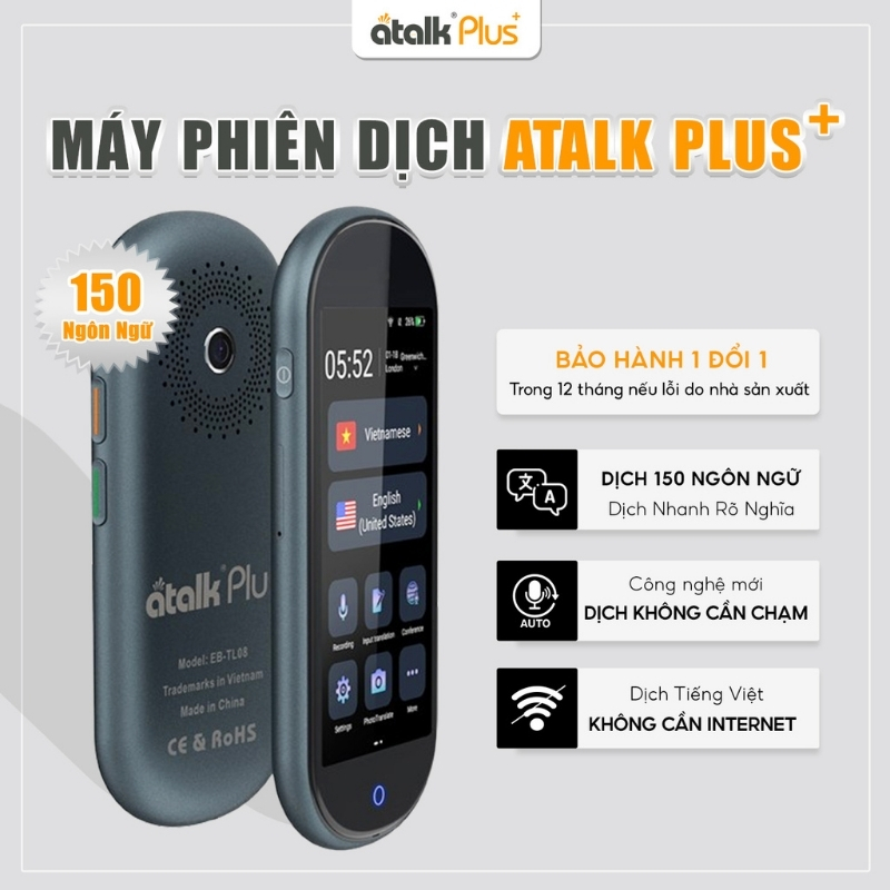 Ảnh Chụp Cận Cảnh Máy Dịch Ngôn Ngữ ATalk Plus+