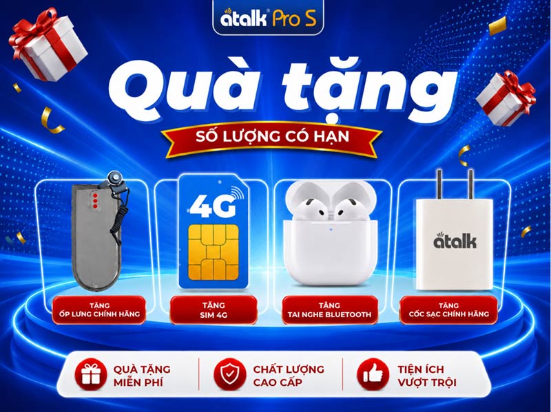 Bộ quà tặng khi mua ATalk Pro S