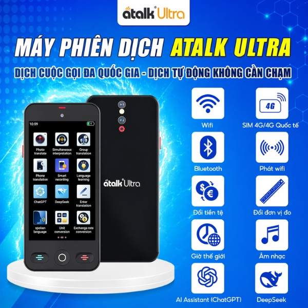 Các Tiện Ích Thông Minh Được Tích Hợp Trên Máy Dịch Thuật ATalk Ultra