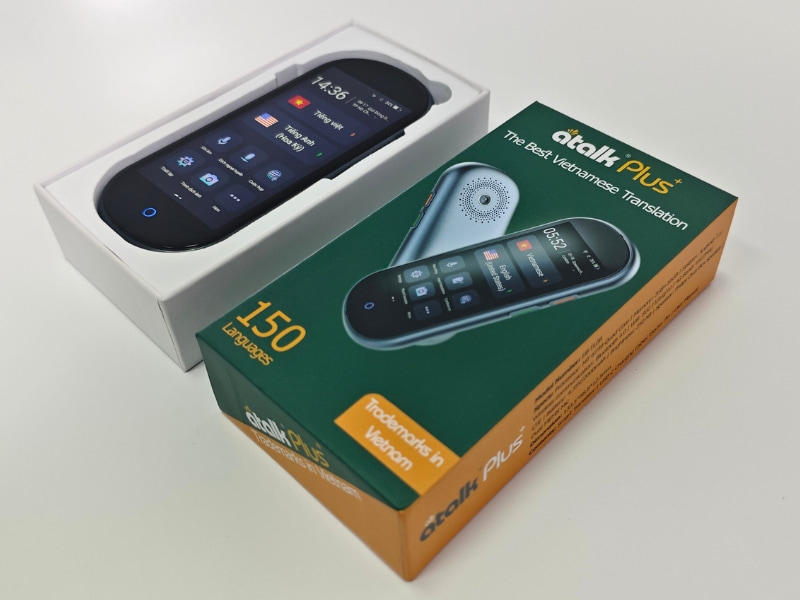 Máy Phiên Dịch Cầm Tay ATalk Plus+ 150 Ngôn Ngữ - Dịch Tự Động Không Cần Bấm Nút