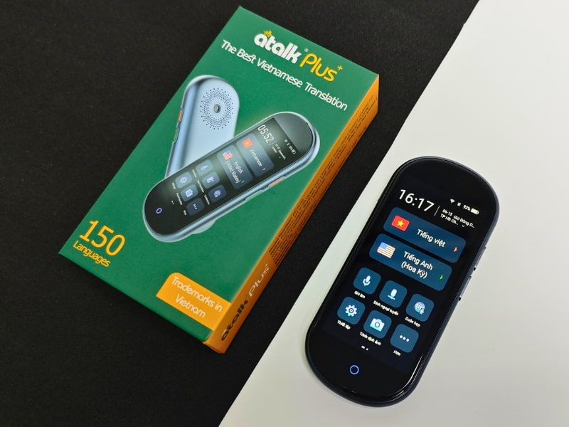 Máy Dịch ATalk Plus+ - Dịch Tự Động 148 Ngôn Ngữ - Không Cần Bấm Nút - Không Cần Chạm