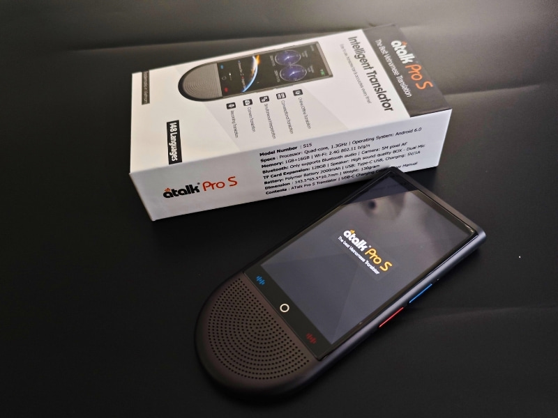 Máy Thông Dịch ATalk Pro S - Dịch Tự Động 148 Ngôn Ngữ - Không Cần Bấm Nút - Không Cần Chạm