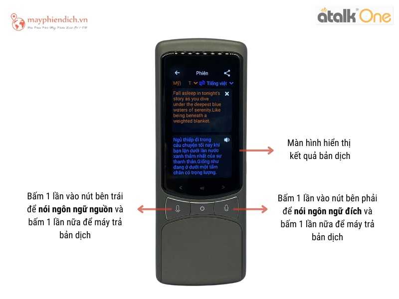 Dịch Phiên trên Atalk One giúp giao tiếp hai chiều diễn ra linh hoạt, tiết kiệm thời gian