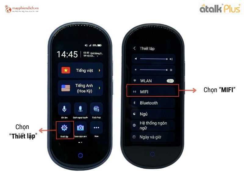 Máy Atalk Plus có thể được sử dụng làm điểm phát sóng Wi-Fi