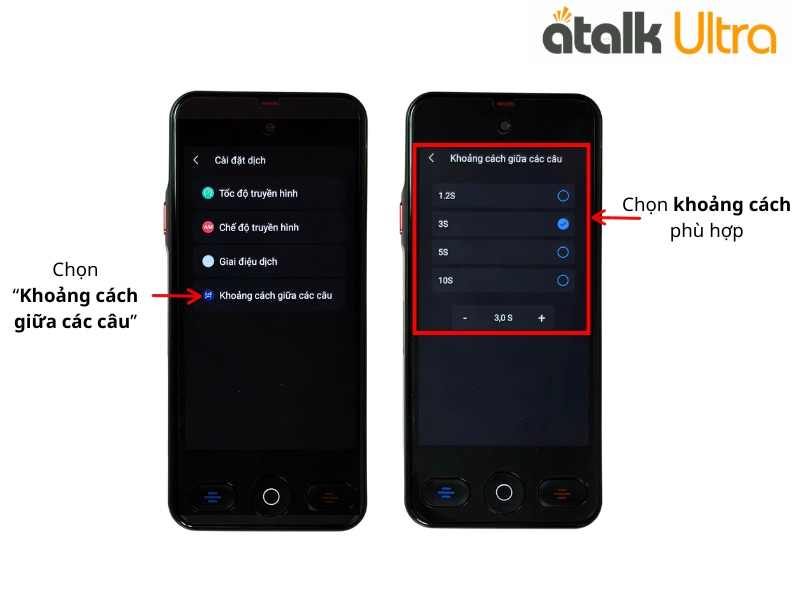 Điều Chỉnh Khoảng Cách Giữa Các Câu Dịch