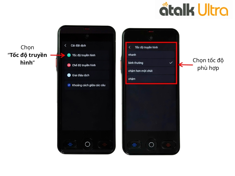 Tùy Chỉnh Tốc Độ Truyền Hình