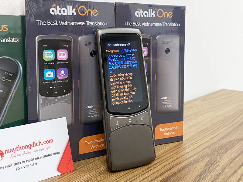 Atalk One - máy Phiên dịch trực tiếp - Dịch giọng nói Online và Offline