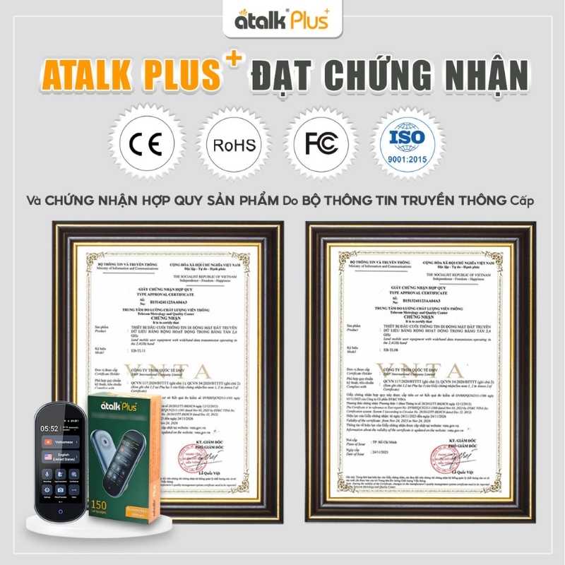 Máy Dịch Đa Ngôn Ngữ Mini ATalk Plus+