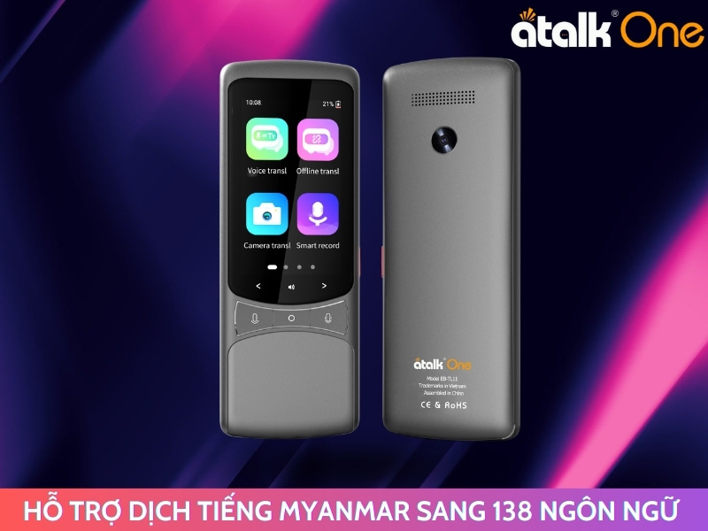 Máy Dịch Cầm Tay Tiếng Myanmar ATalk One