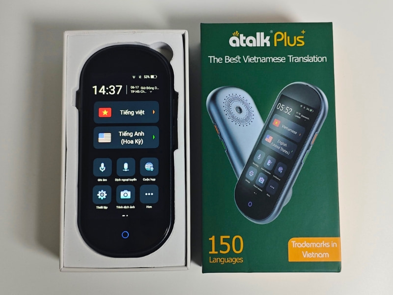 Máy Phiên Dịch Tiếng Việt ATalk Plus+ - Dịch Tự Động Không Cần Bấm Nút Máy Phiên Dịch Tiếng Việt ATalk Plus+ - Dịch Tự Động Không Cần Bấm Nút