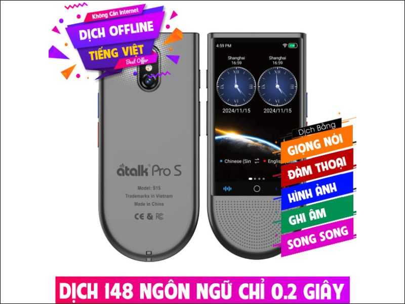 Atalk Pro S là dòng máy phiên dịch hiện đại của Atalk Việt Nam