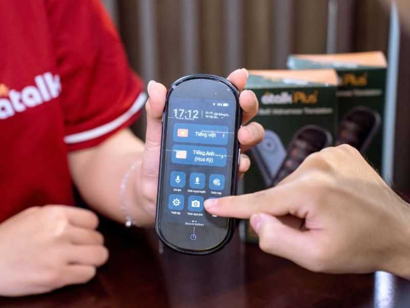 Màn hình giúp người dùng theo dõi chính xác nội dung đã được phiên dịch