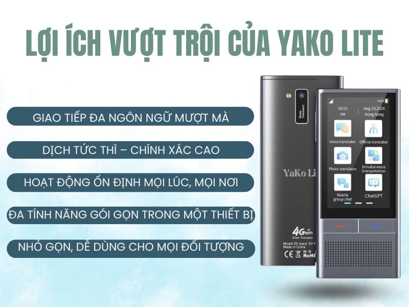 Những Lợi Ích Vượt Trội Mà Máy Phiên Dịch YaKo Lite Mang Lại Những Lợi Ích Vượt Trội Mà Máy Phiên Dịch YaKo Lite Mang Lại