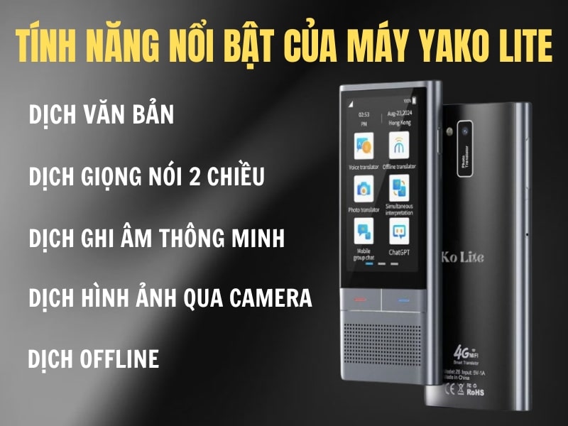 Những Tính Năng Nổi Bật Của Máy Thông Dịch YaKo Lite Những Tính Năng Nổi Bật Của Máy Thông Dịch YaKo Lite