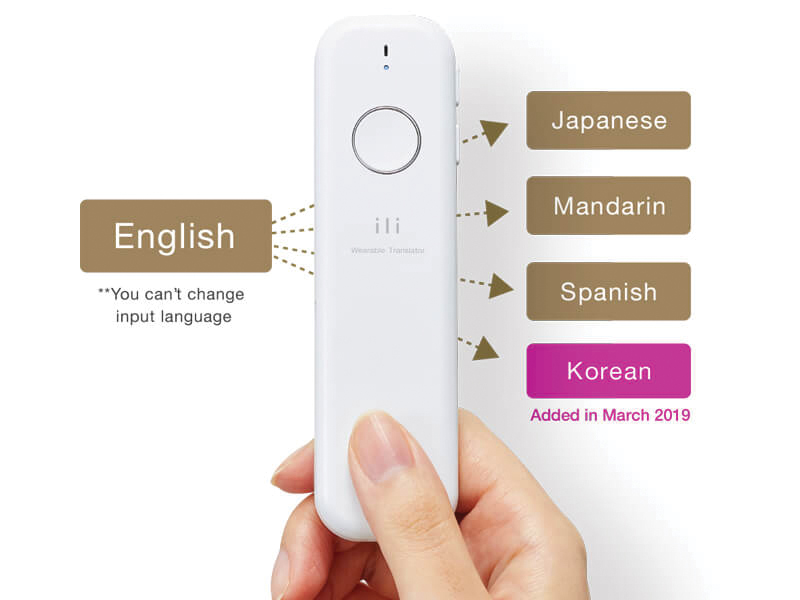 Máy thông dịch cầm tay đa ngôn ngữ ILI Nhật Bản