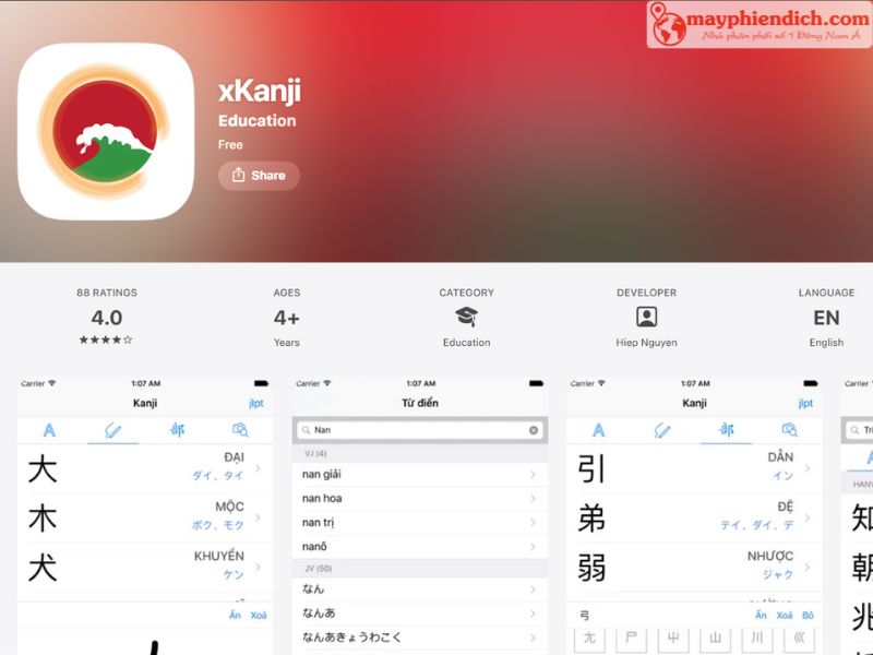 App Dịch Tiếng Nhật Sang Tiếng Việt xKanji App Dịch Tiếng Nhật Sang Tiếng Việt xKanji