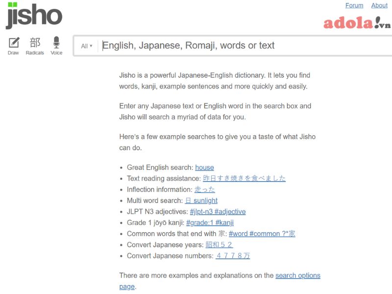 Phần Mềm Từ Điển Tiếng Nhật Jisho Phần Mềm Từ Điển Tiếng Nhật Jisho