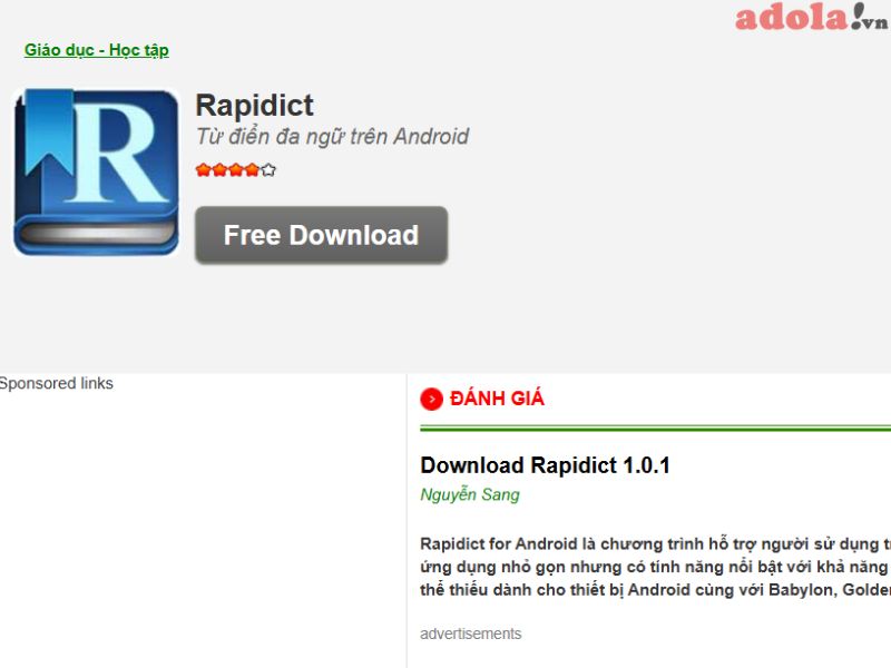 Phần Mềm Từ Điển Tiếng Nhật Rapidict Phần Mềm Từ Điển Tiếng Nhật Rapidict